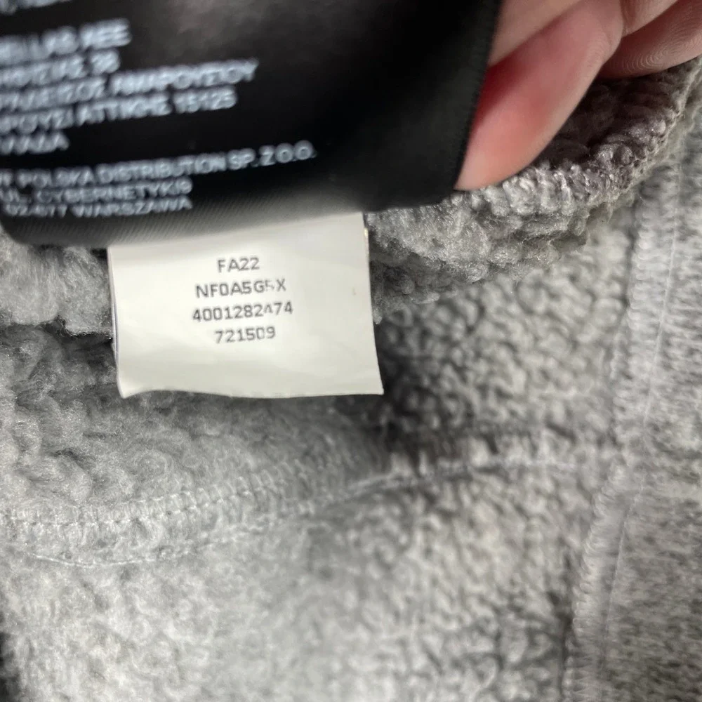 The North Face Gordon Lyons 1/4 Zip Pullover Mens Large Gray Heather Fleece